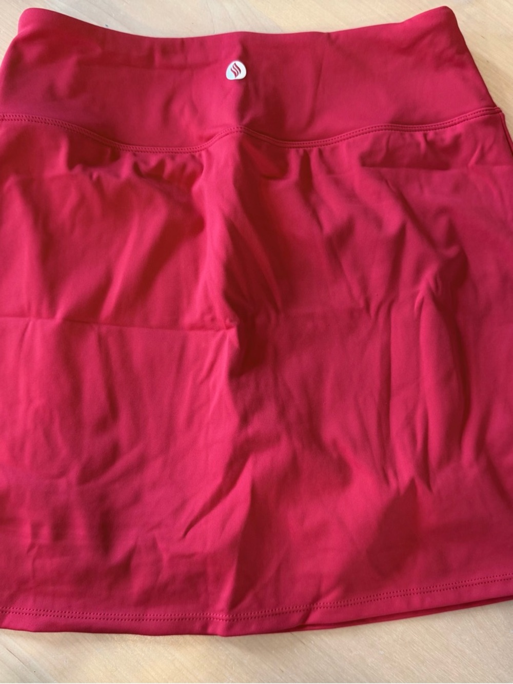 SANTINY High-Waisted A-Line Skort in  Red XS NWT! Athletic shorts skirt - Picture 8 of 11